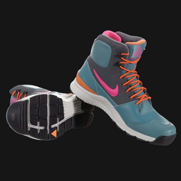NIKE Stasis ACG Mineral Teal Pink Urban Orange Athletic Boots Sz 9